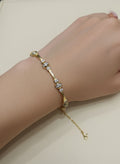 Double Color Fancy Sterling Silver Bracelet – 925 Silver Handmade Jewelry for Women, Everyday Chic Gift