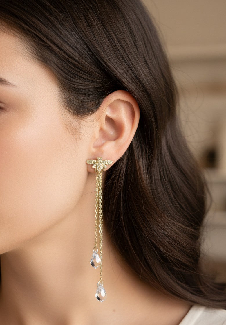 Dainty 925 Silver Drop Earrings – Handmade Chain Jewelry Gift