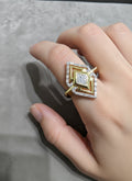 Minimalist Zircon Adjustable Ring – Elegant Sterling Silver Jewelry