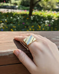 Silver Square Shape Ring – Elegant Minimalist Jewelry Gift - Adjustable