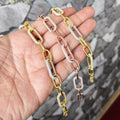 Thick Chain Silver Bracelet, Chunky Silver Chain Bracelet, Stacking Bracelet
