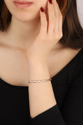 Luxury female white zircon stone bracelet Adjustable bracelet for women cute silver colour wedding bracelet