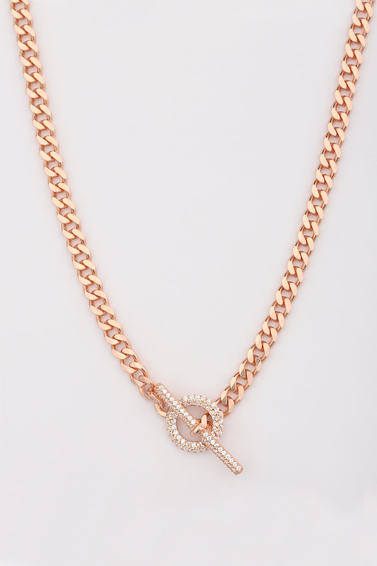 White Stone Ring Choker Necklace