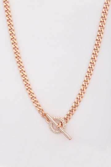 White Stone Ring Choker Necklace