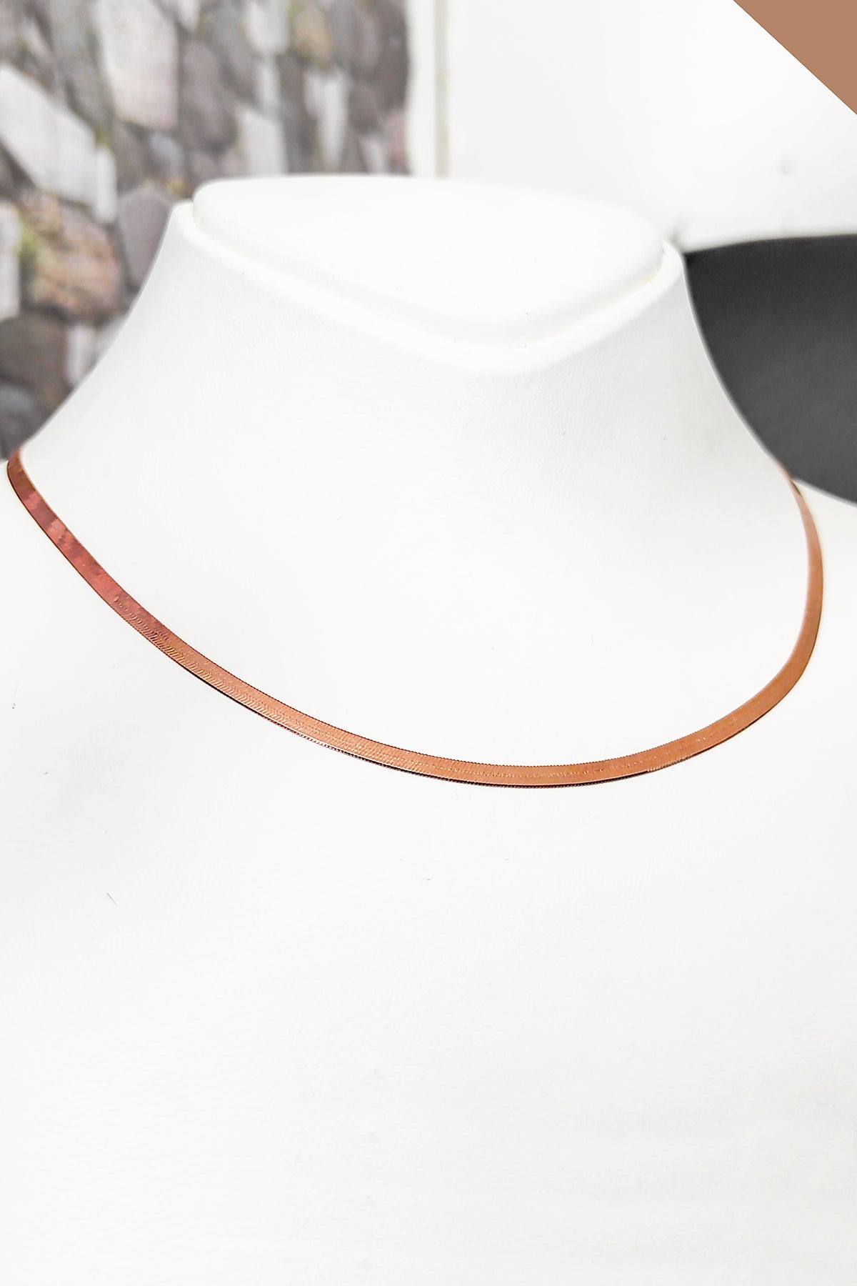 14K Gold Herringbone Chain: Sterling Silver Snake Necklace