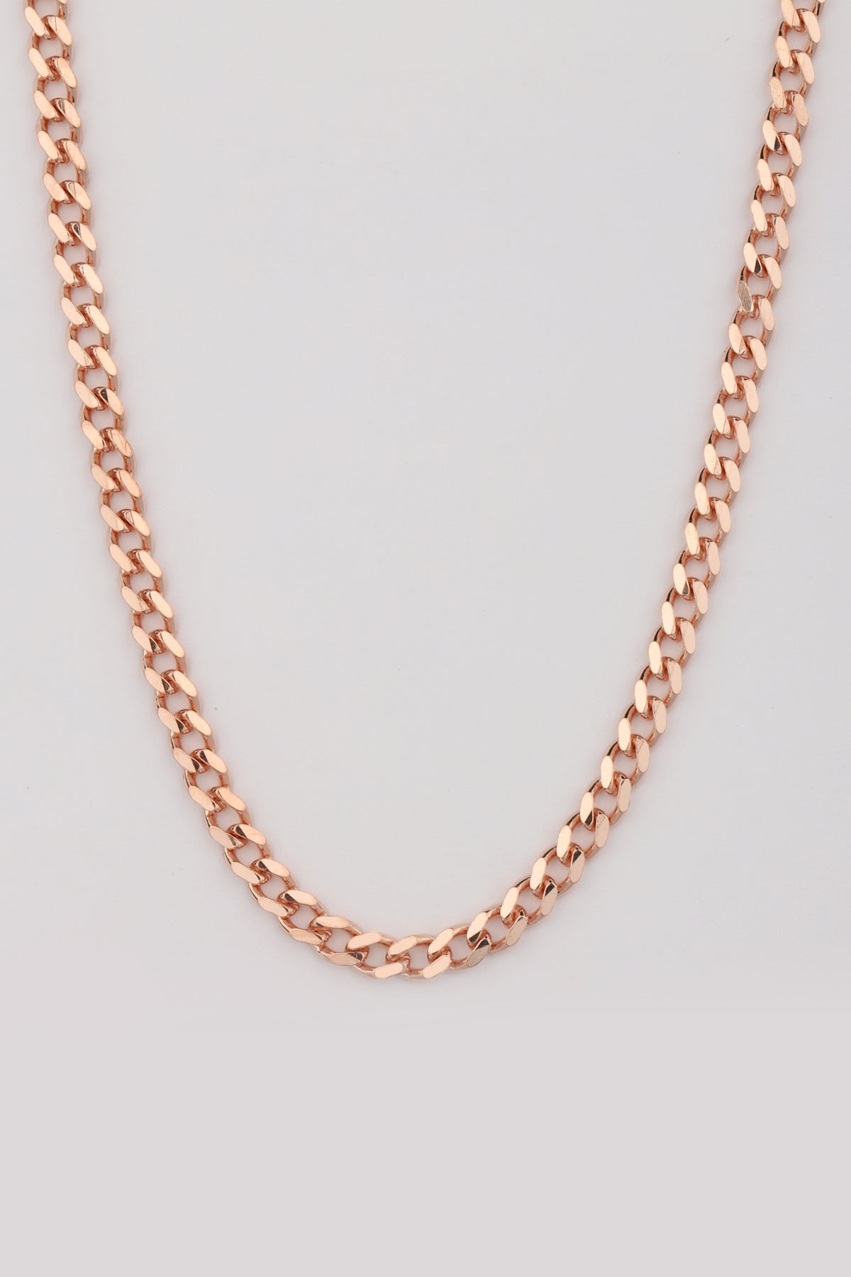Thick Knitted Silver Chain Necklace