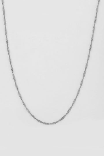 Dainty Singapore Silver Necklace – Elegant Minimalist Chain Jewelry