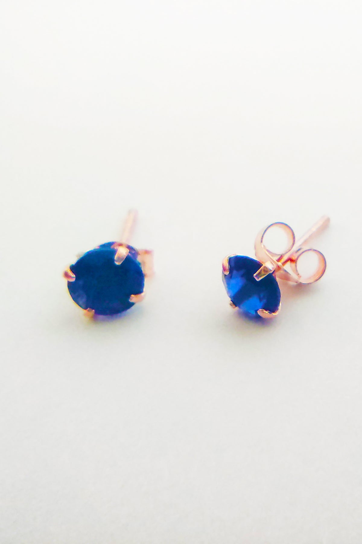 925 Silver Small Sapphire Earring – Dainty Everyday Stud