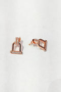 Gemstone Rectangular Silver Earring