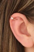 Solitaire Silver Cartilage Earrings