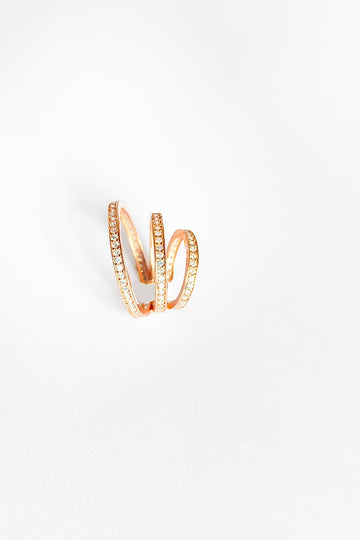 Triple Silver Cartilage Earrings