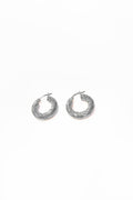 Tiny Twisted Hoop Earrings – Sterling Silver Everyday Jewelry