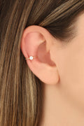 Twisted Silver Cartilage Earrings