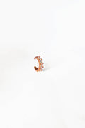 White Stone Silver Cartilage Earrings