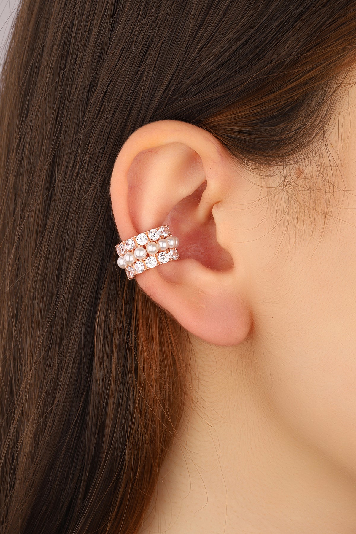 Pearl Hoop Cartilage Earrings – Thick Sterling Silver Minimalist Jewelry Gift