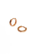 Minimal Small Hoop Earrings in Sterling Silver – No Stone Huggies
