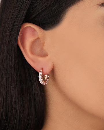 Huggie Hoop Earrings • gold conch hoop • cartilage hoop