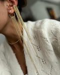 Long Chain 925 Silver Cartilage Ear Cuff