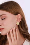 Stoneless Stud Silver Earrings, 925 Silver Button Studs
