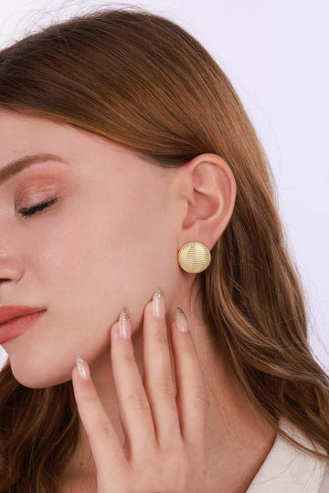 Stoneless Stud Silver Earrings, 925 Silver Button Studs