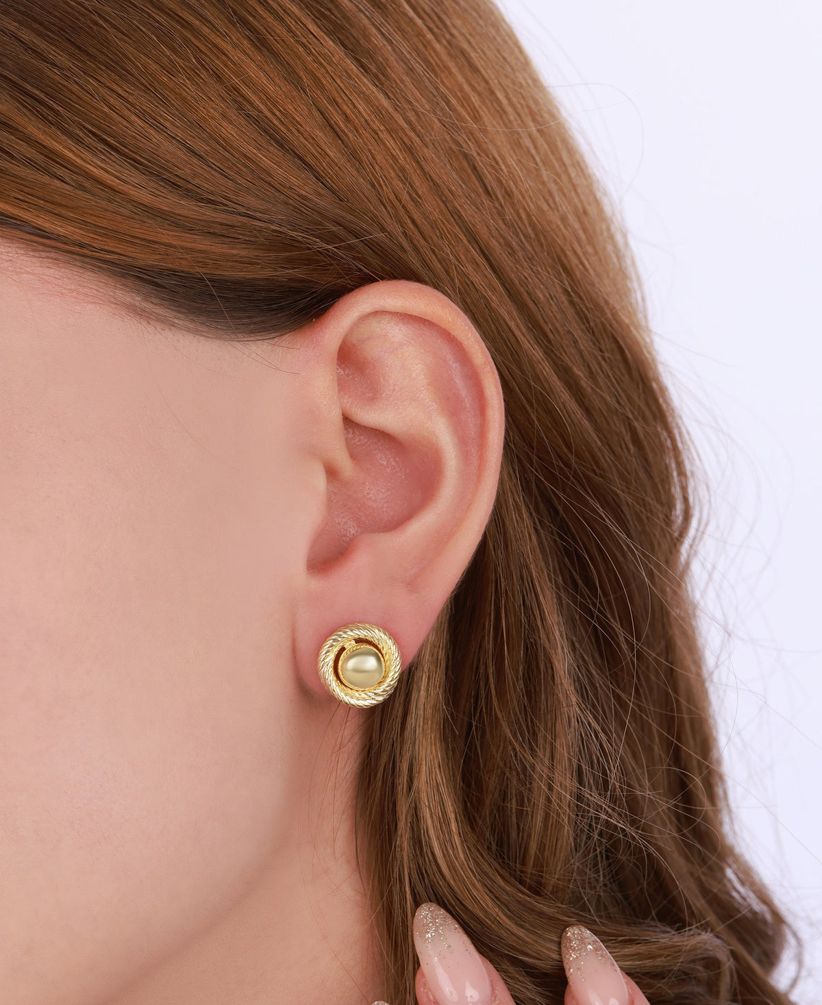 Spiral Design Stoneless Silver Earrings – Minimal Sterling Silver Modern Jewelry