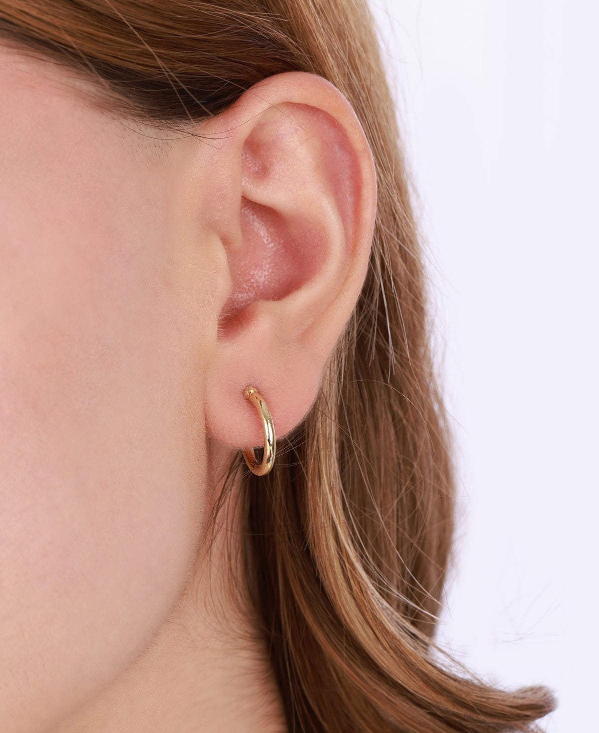 Minimalist Round Silver Earrings