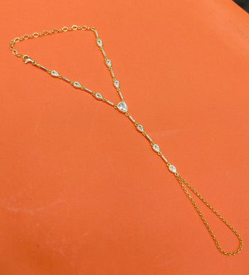 Silver Shahmeran Hand Bracelet – Elegant Middle Eastern Slave Chain Jewelry