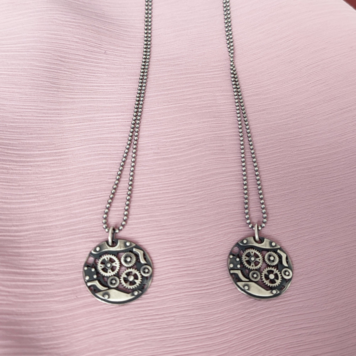 Men's Watch Necklace, boyfriend ID jewelry, Husband necklace, brother Watch gift jewelry, Custom Men gift