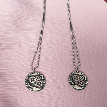 Men's Watch Necklace, boyfriend ID jewelry, Husband necklace, brother Watch gift jewelry, Custom Men gift