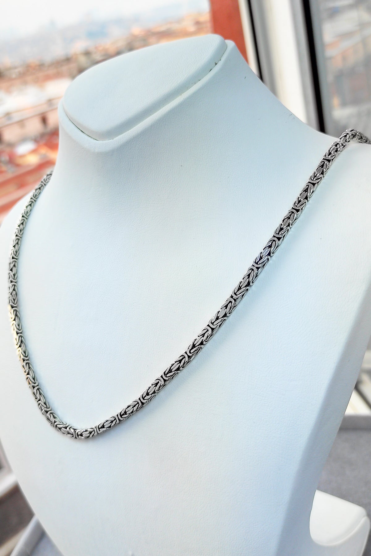 King Necklace for Men – Sterling Silver Crown Pendant, Masculine Statement Jewelry