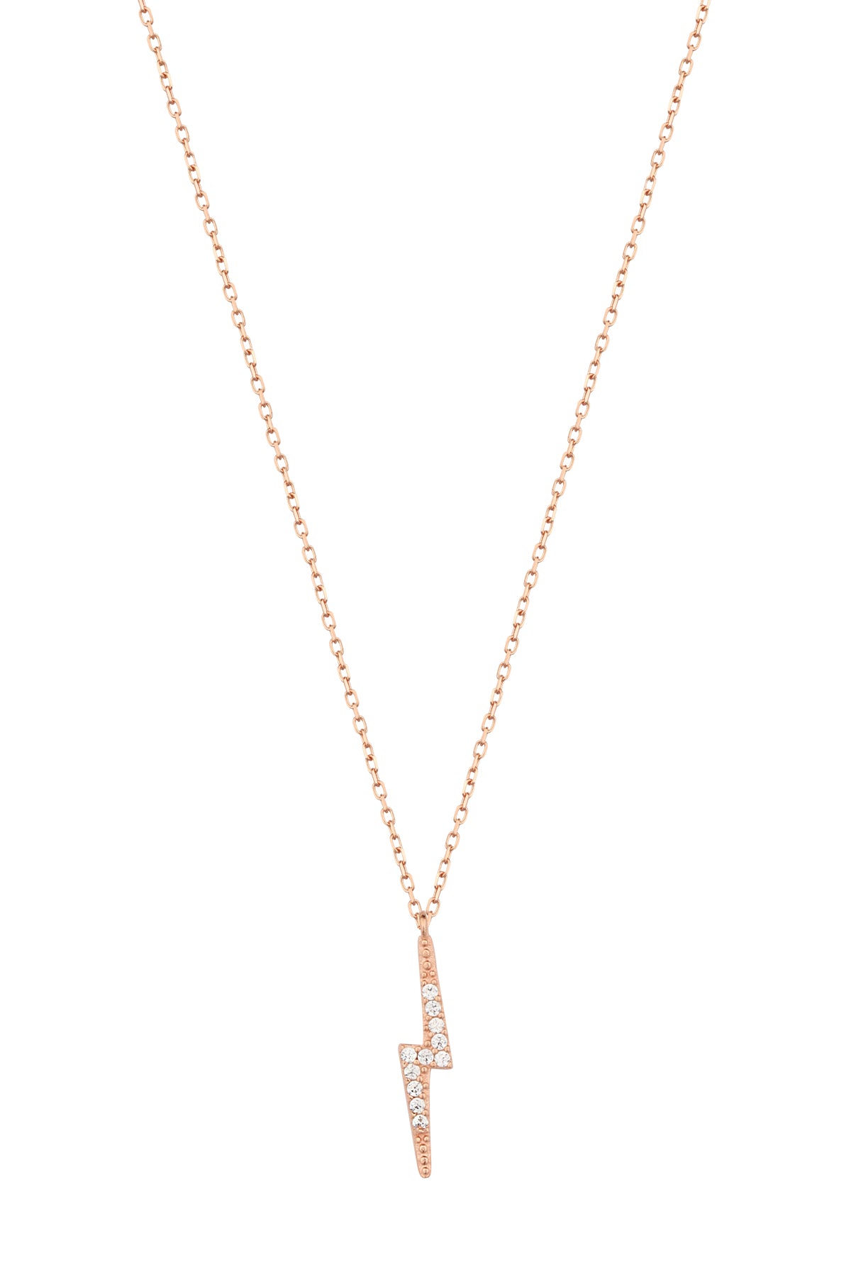 Minimalist Lightning Bolt Necklace in Sterling Silver – Everyday Jewelry Gift