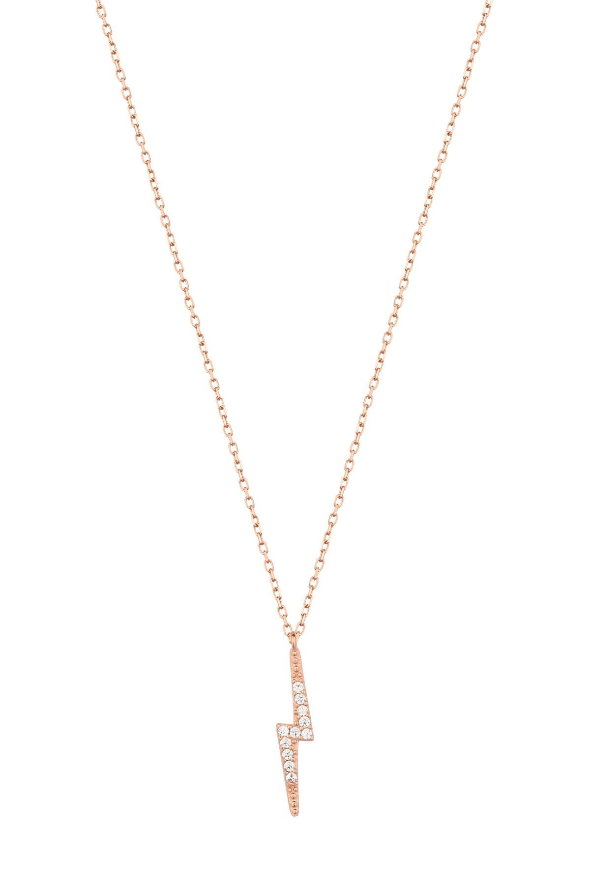 Minimalist Lightning Bolt Necklace in Sterling Silver – Everyday Jewelry Gift