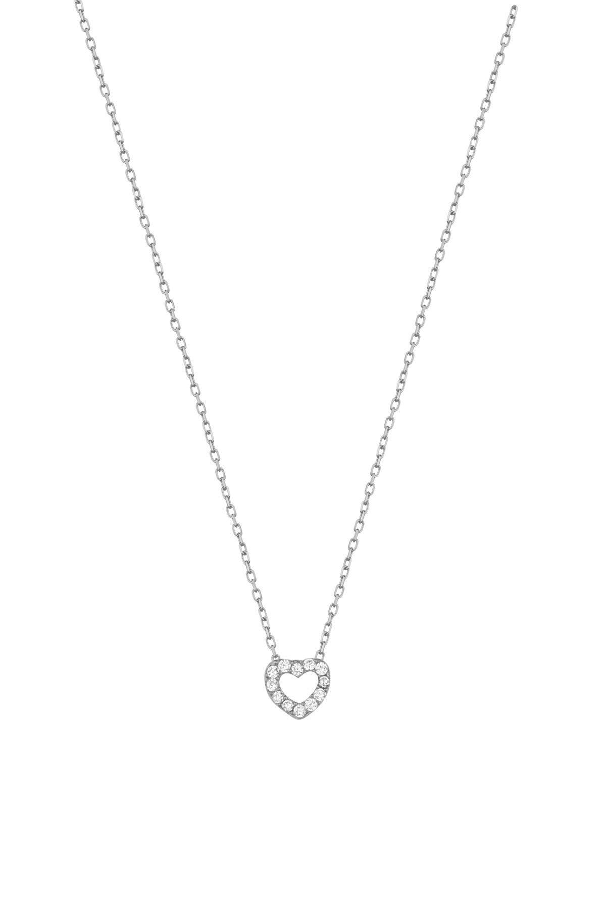 Tiny Heart Necklace – 925 Sterling Silver Minimal Pendant