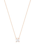 Solitaire Sterling Silver Necklace – Classic 925 Silver Pendant