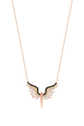 Dainty Silver Necklace with Two-Tone Stone – Elegant Everyday Jewelry