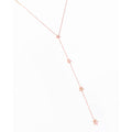 Long Necklace Y Necklaces with Stars, Extra Long Necklaces, Silver Cz Necklaces, Zirconia Necklaces