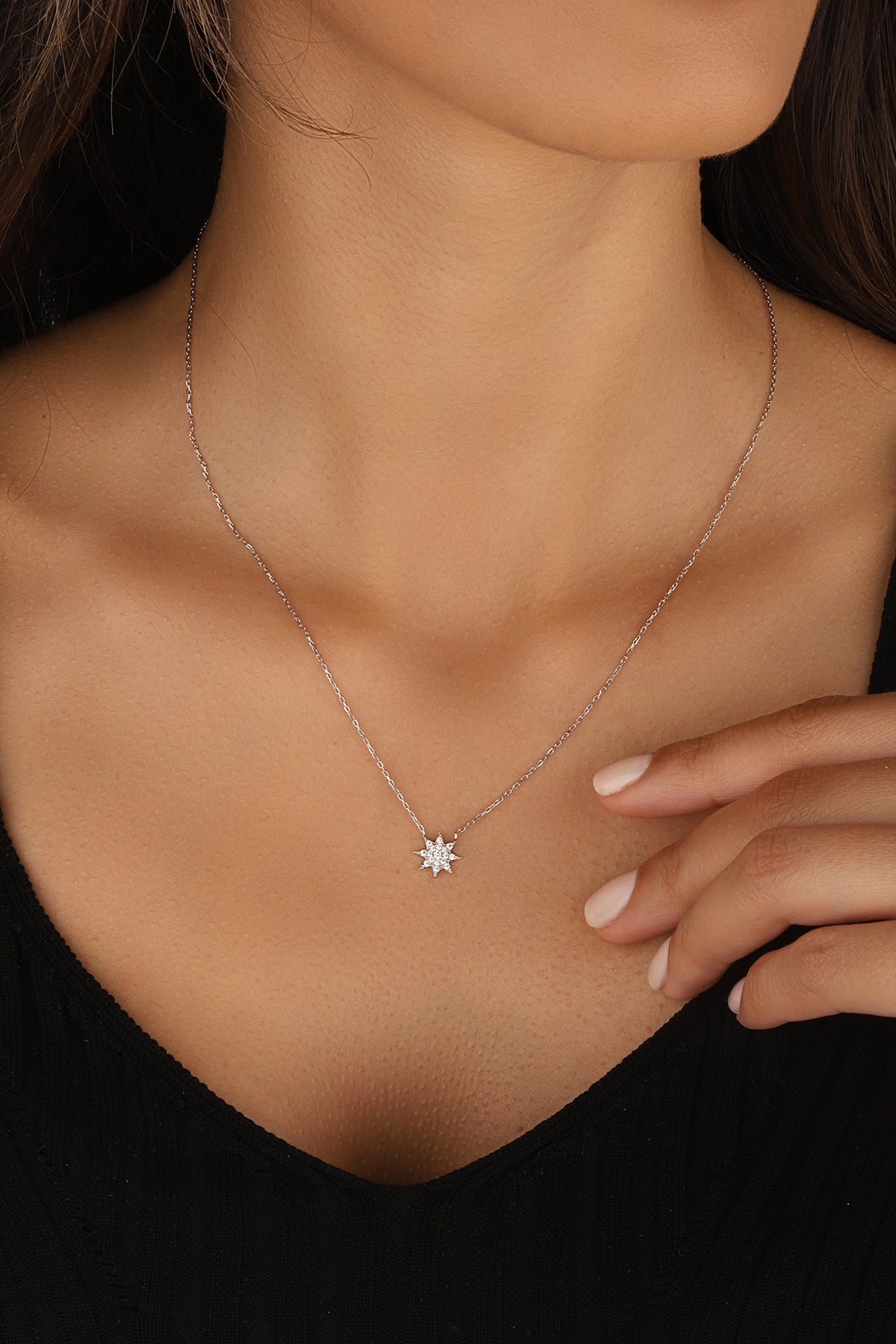 Tiny Sterling Silver Star Necklace, Tiny Star, Sterling Silver, Necklace, Silver Star Necklace, Dainty, Tiny, Delicate, Minimal
