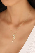 925 Sterling Silver Angel Wing Necklace, Sympathy Bereavement Gift, Memorial Jewelry