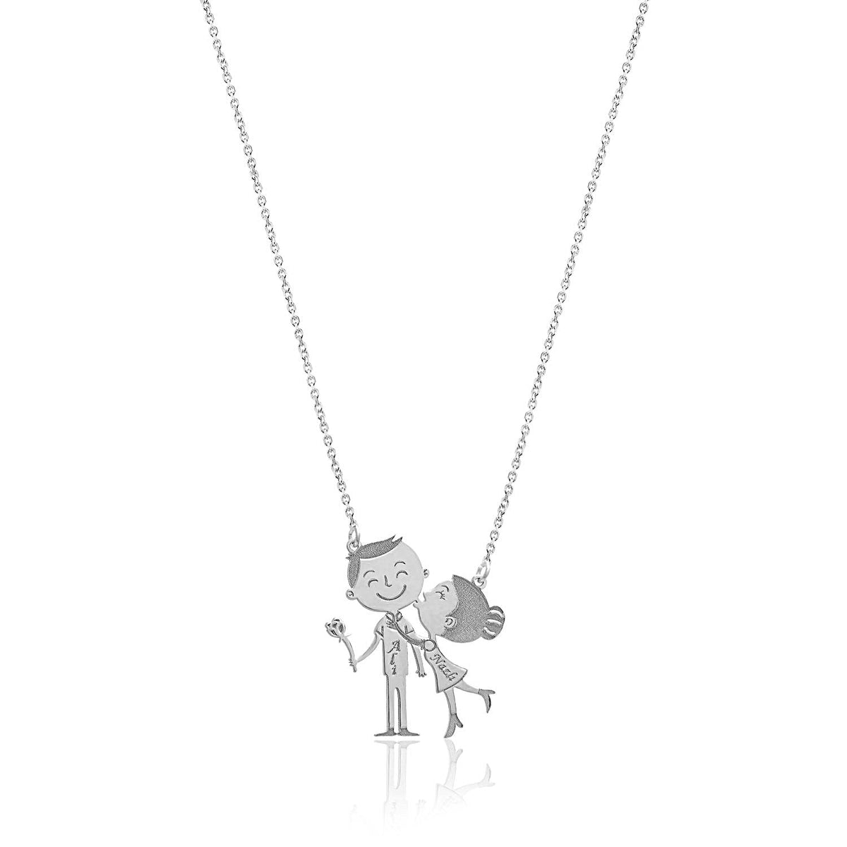 Special Valentine's Necklace with the Names of the Beloved