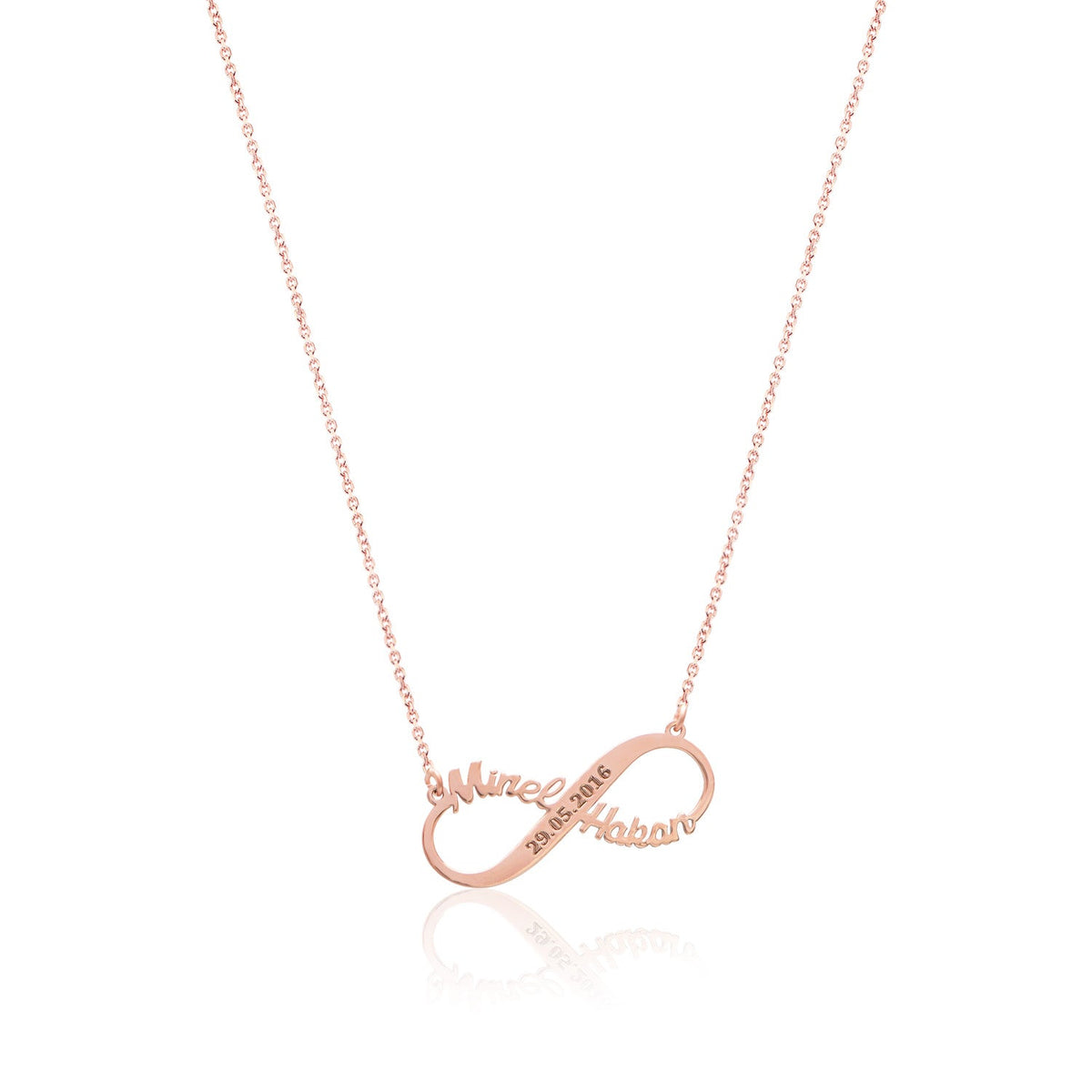 Dainty Silver Name Pendant – Personalized Gift with Special Date