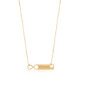 Custom Significant Day Necklace – Sterling Silver Infinity Love Gift