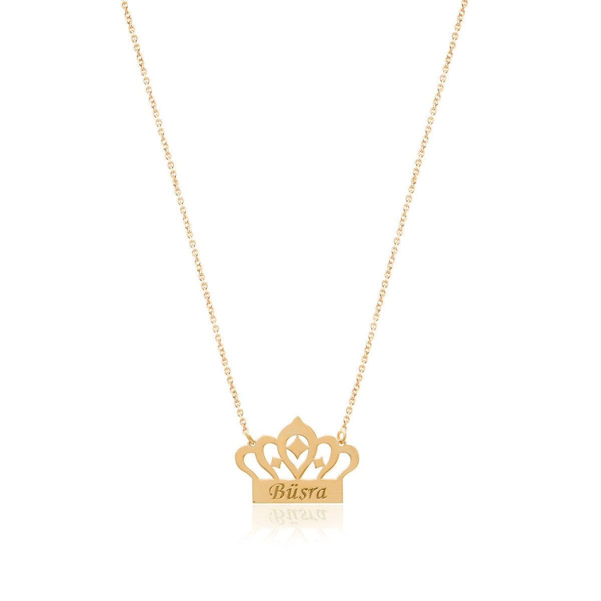 Personalized Prince or Princess Crown Necklace – Sterling Silver Name Jewelry for Kids & Adults