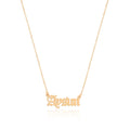 Hand Written Name Silver Necklace Personalized