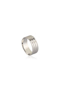 Sterling Silver Men’s Wedding Ring – Simple Flat Band for Groom