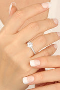 Swarovski Stone Silver Engagement Ring