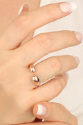 Sterling Silver Double Heeled Ring