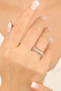 Gemstone Pencil Silver Ring