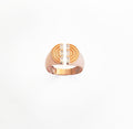 White 3 Row Baguette Stone Silver Ring, Bridesmaid ring Wedding jewelry