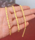 925 Silver Barley Chain Necklace , Gold Necklace, Thick Chain Necklace, Gold Chain Necklace – Dainty Layering Necklace, Adjustable Length